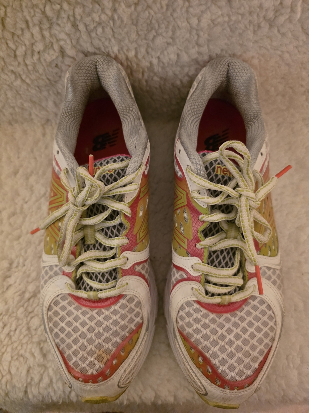 New Balance Women’s Multicolor Running Sneakers - White, Pink & Yellow